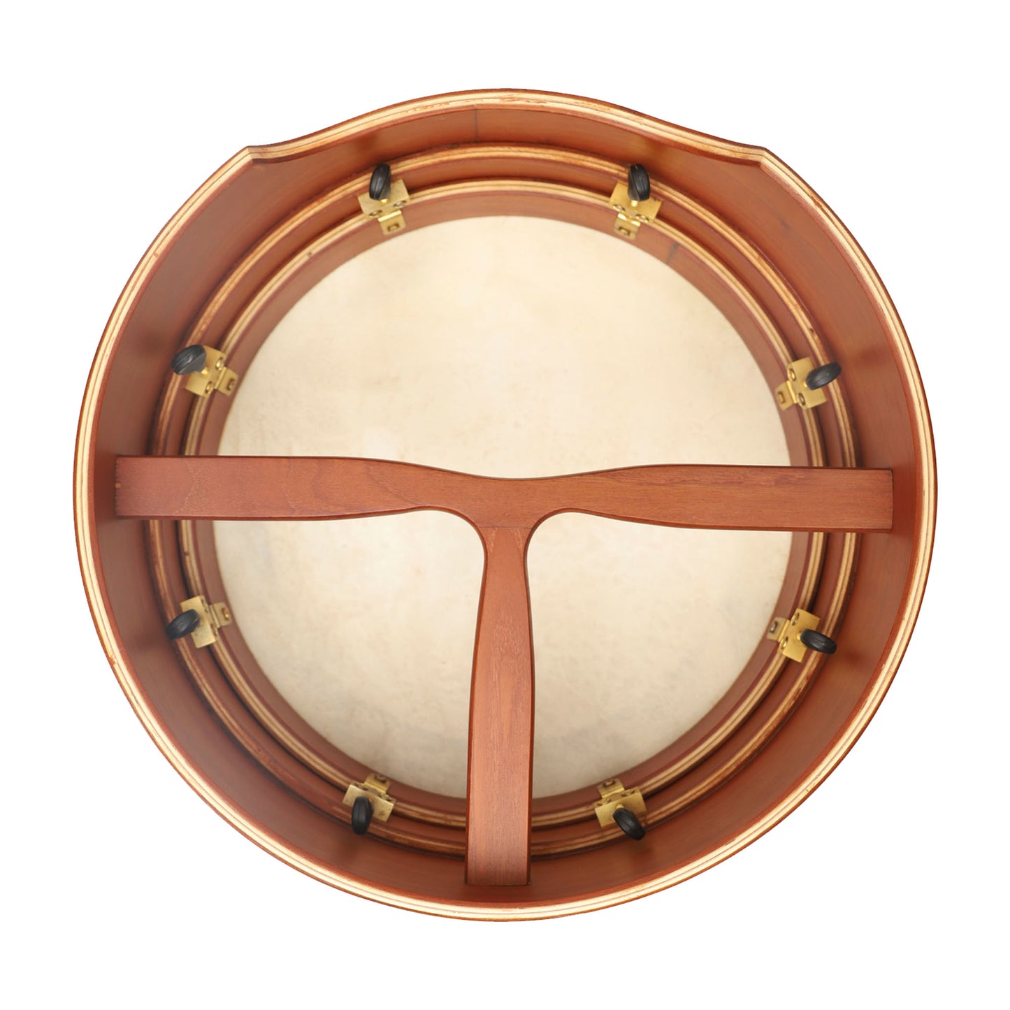 Muzikkon 15”x5" (38x12.5 cm) Premium Celtic Irish Bodhran With Easy Tune System Deep Rim T- Bar & Taped Finish