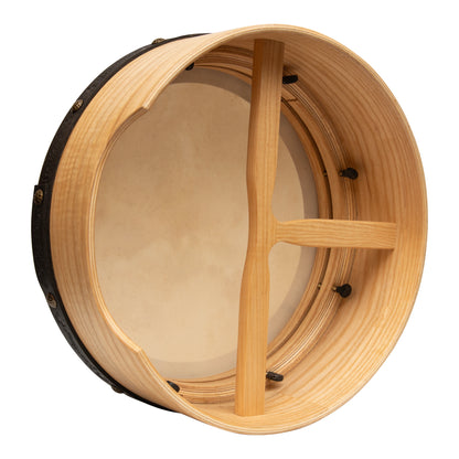 Muzikkon 15”x6" Premium Celtic Irish Bodhran with Easy Tune System Deep Rim T-BAR & Taped Finish