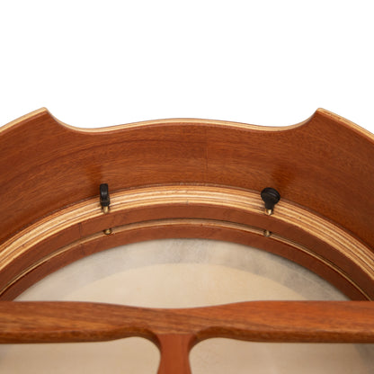 Muzikkon 16"x6" Premium Celtic Irish Bodhran mit Easy Tune System Deep Rim T-BAR & Taped Finish