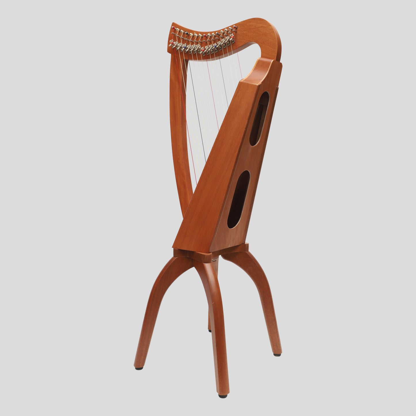 Muzikkon 15 String Trinity Cèilidh Harp Mahogany