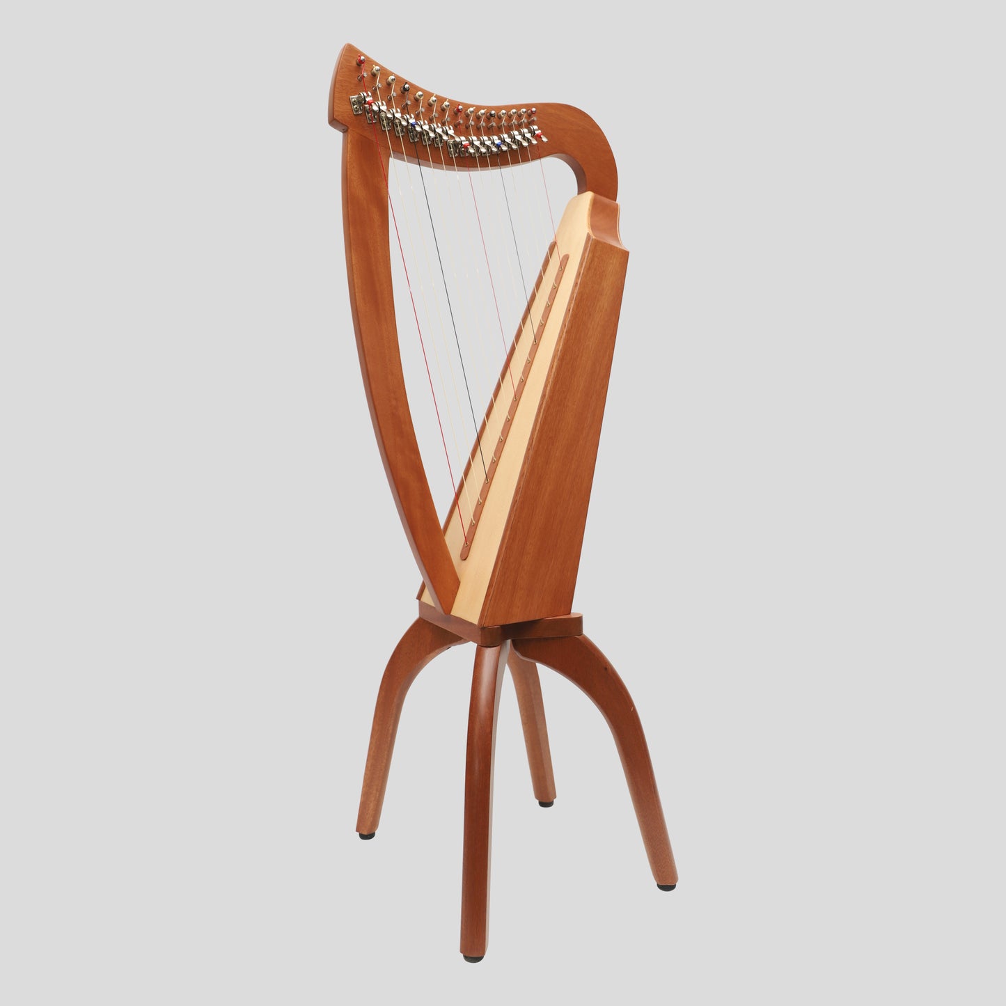 Muzikkon 15 String Trinity Cèilidh Harp Mahogany