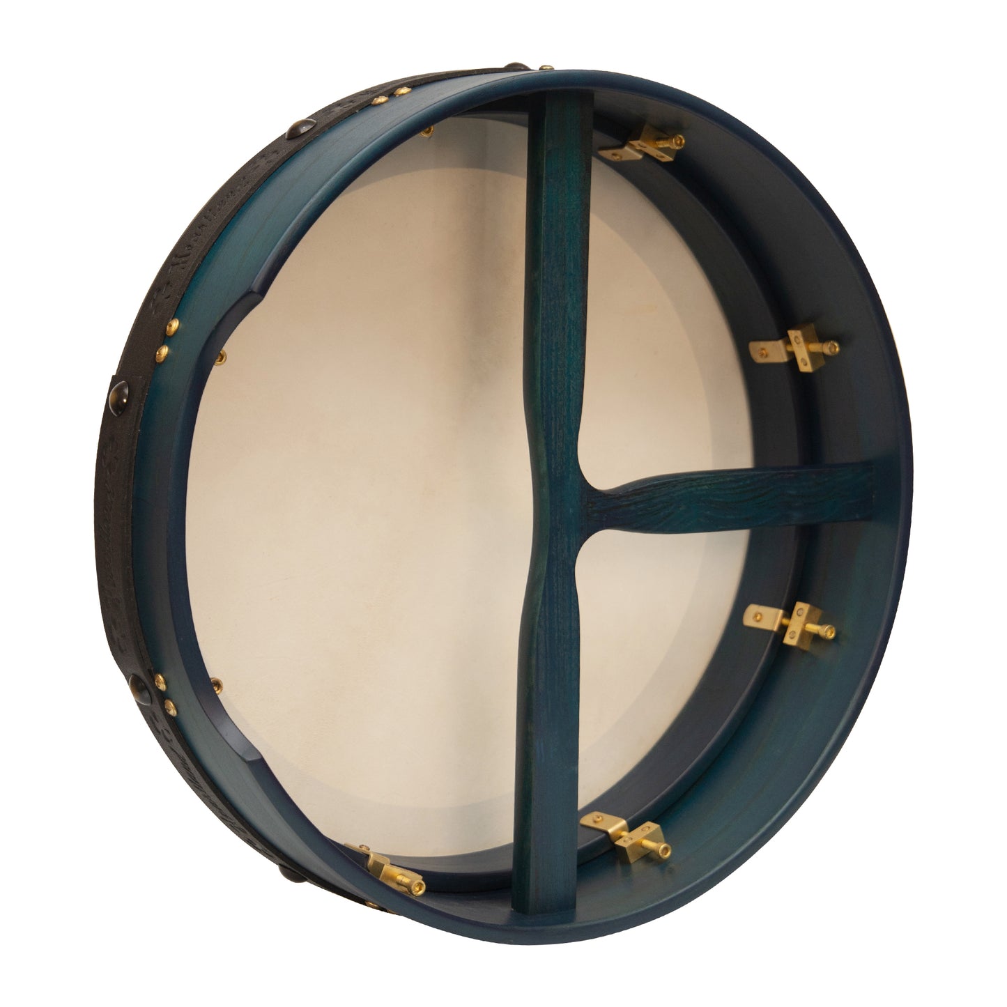 Muzikkon 16"X4" Heartland Tunable Irish Bodhran with T-BAR & Taped Finish Deep Tune