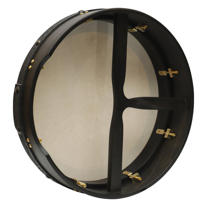 Muzikkon 16 "X4" Heartland sintonizzabile Bodhran irlandese con T-BAR e rifinitura nappata