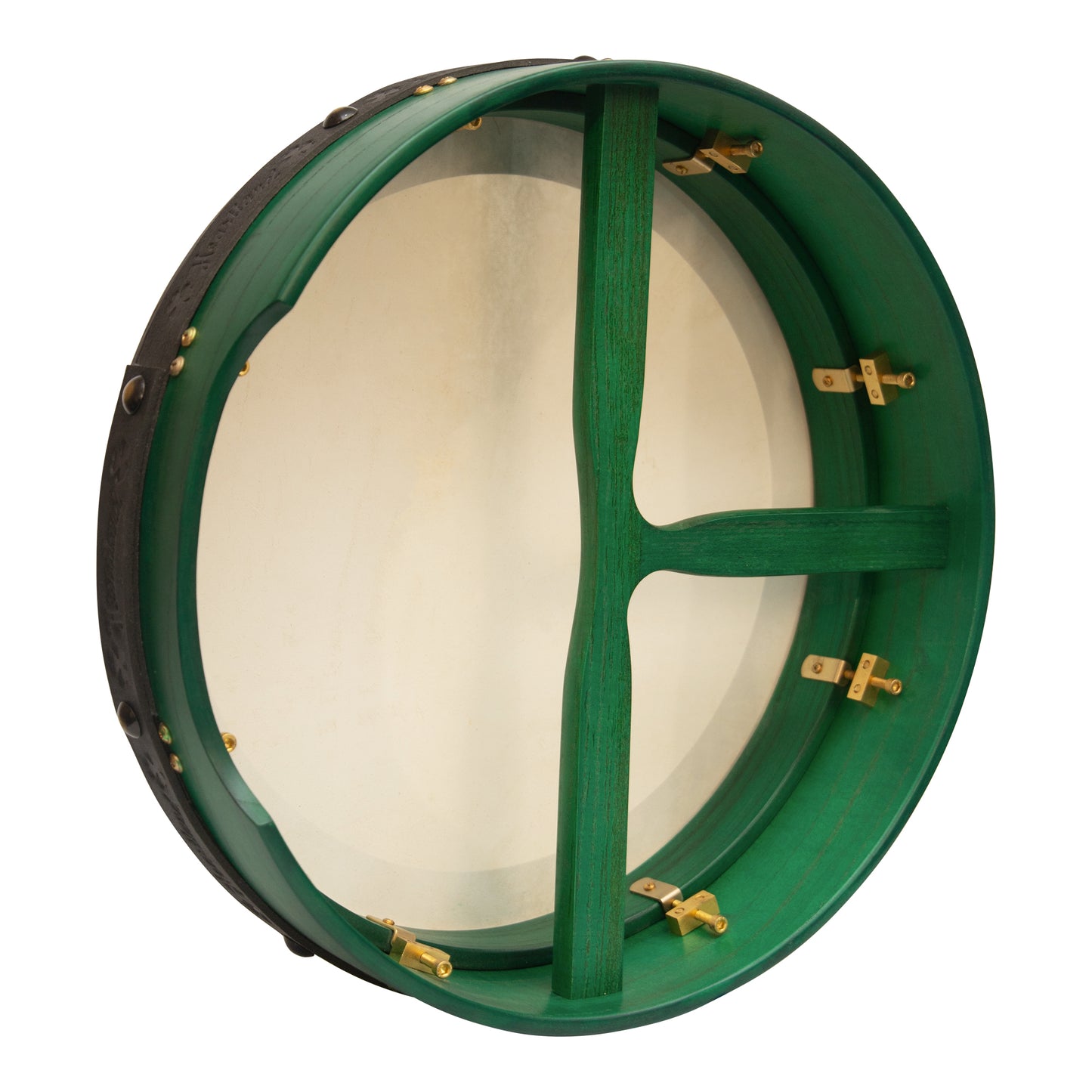 Muzikkon 16"X4" Heartland Tunable Irish Bodhran with T-BAR & Taped Finish Deep Tune