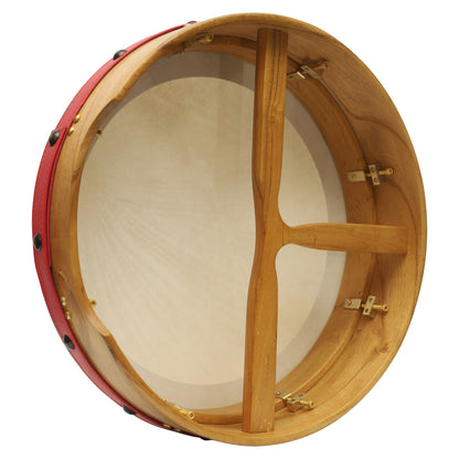 Muzikkon 16 "X4" Heartland sintonizzabile Bodhran irlandese con T-BAR e rifinitura nappata