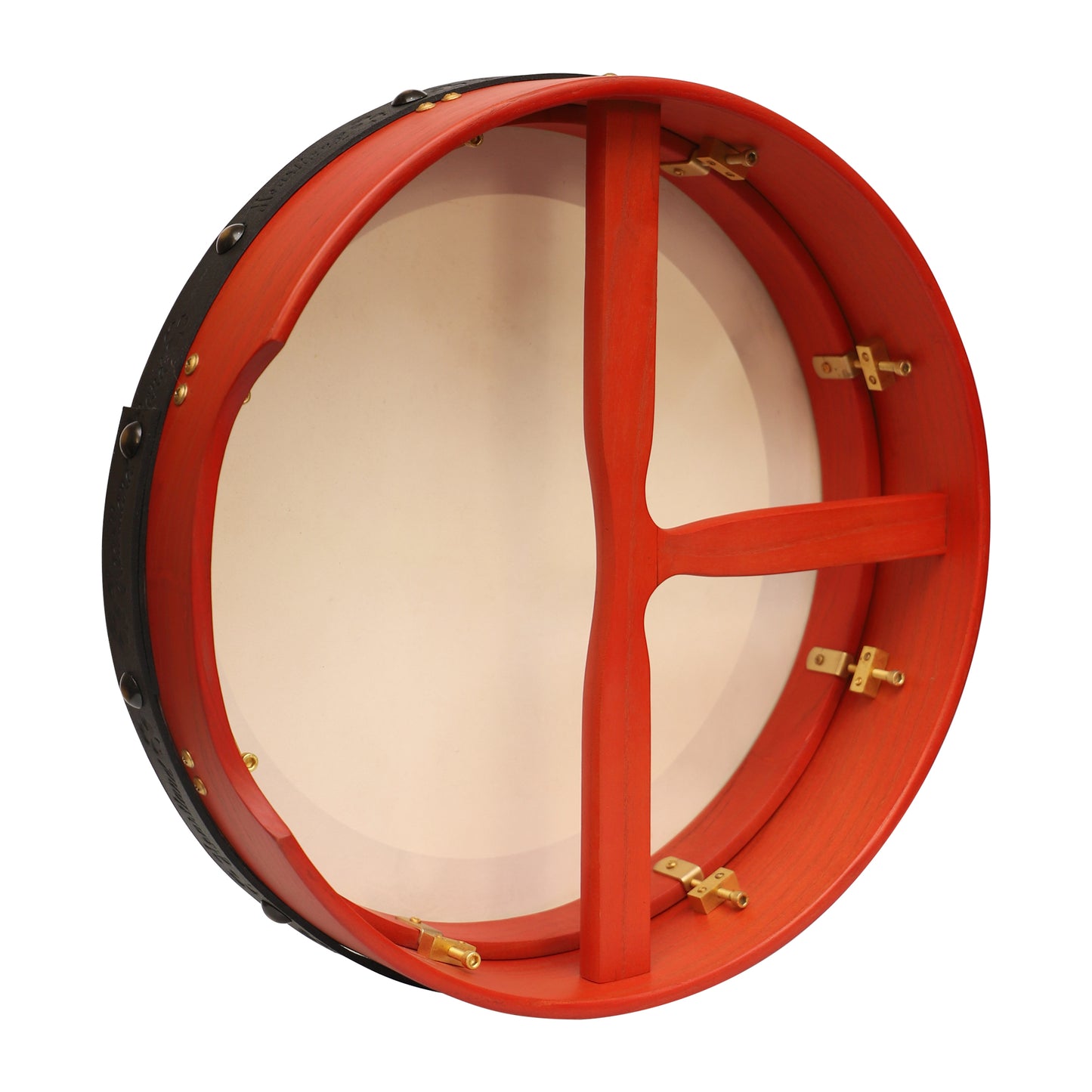 Muzikkon 16"X4" Heartland Tunable Irish Bodhran with T-BAR & Taped Finish Deep Tune