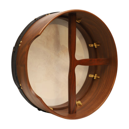 Muzikkon 16 "X6" Heart land Abstimm bare irische Bodhran Drum Deep Rim mit T-BAR &amp; Taped Finish Deep Tune