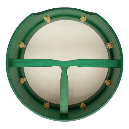 Muzikkon 16 "X6" Heartland Tunable Irish Bodhran Drum Deep Rim con T-BAR & Taped Finish Deep Tune