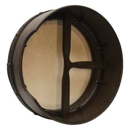 Muzikkon 16 "x6" Premium Celtic Irish Bodhran con Easy Tune System Deep Rim T-BAR e Finitura Tapped