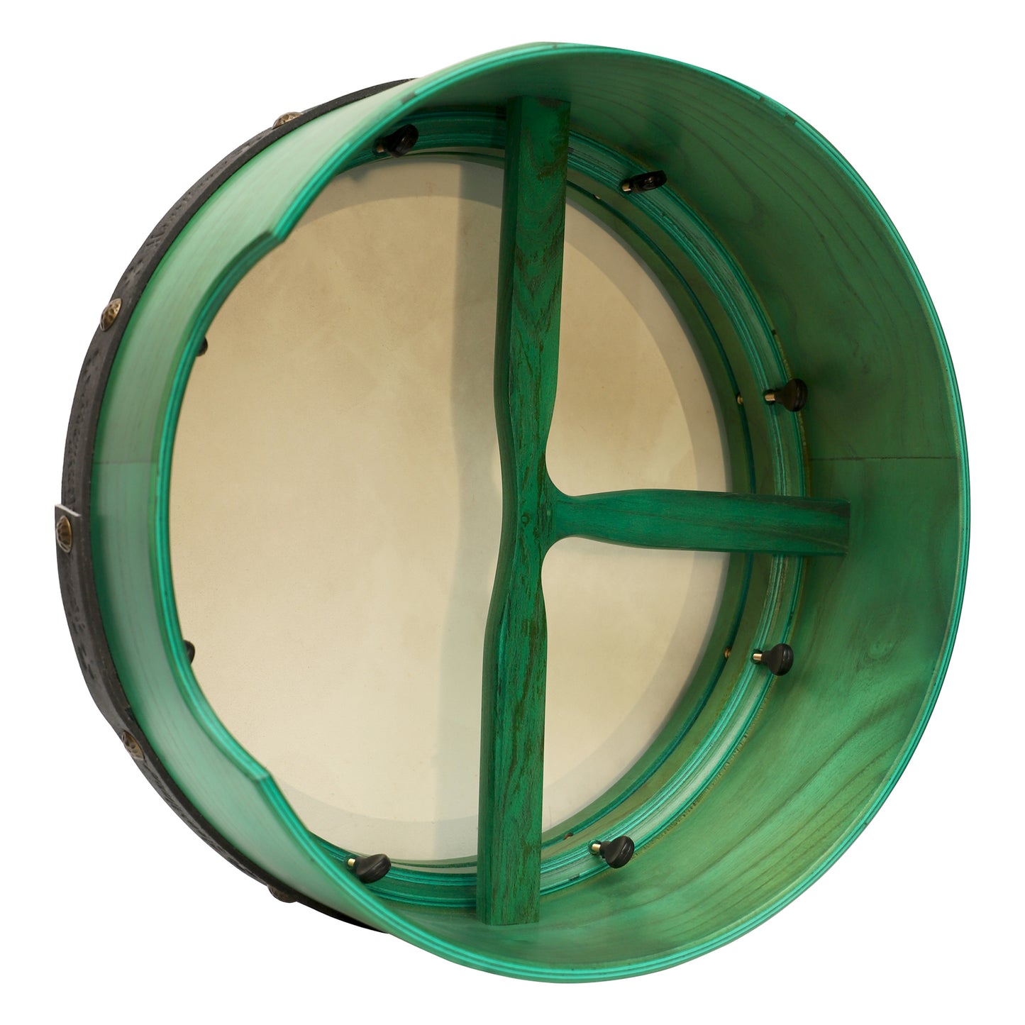 Muzikkon 16 "x6" Premium Celtic Irish Bodhran con Easy Tune System Deep Rim T-BAR e Finitura Tapped