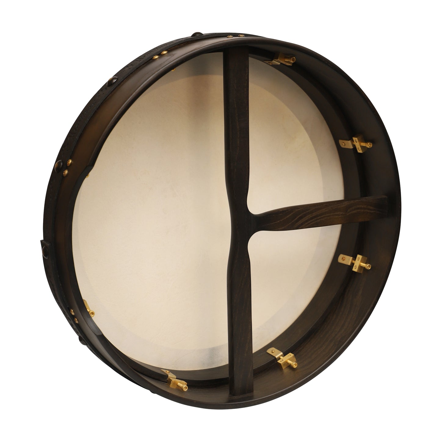 Muzikkon 18"X4" Heartland Tunable Irish Bodhran Drum with T-Bar & Taped Finish Deep Tune