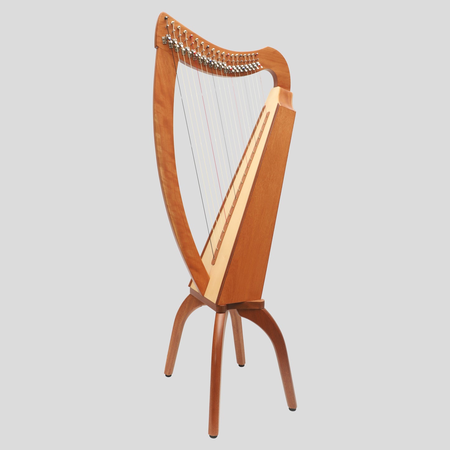 Muzikkon 19 String Trinity Cèilidh Harp Mahogany