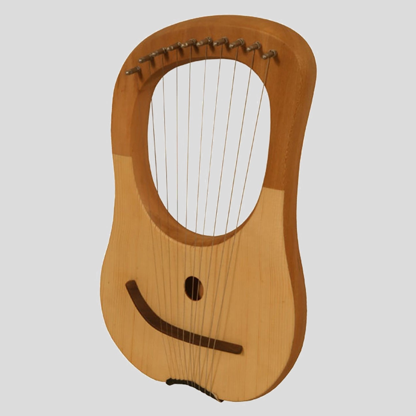 Muzikkon Lyre Harp, 10 String Lacewood