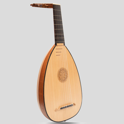 Muzikkon Descant Lute 7 portate Variegato Palissandro Merletto Mancino