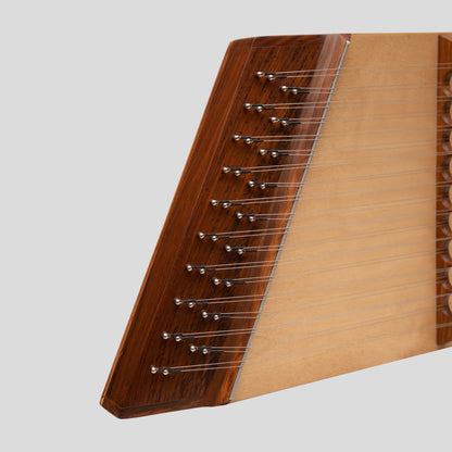 Muzikkon Double Strung 10-9 Hammered Dulcimer palissandro con martelli