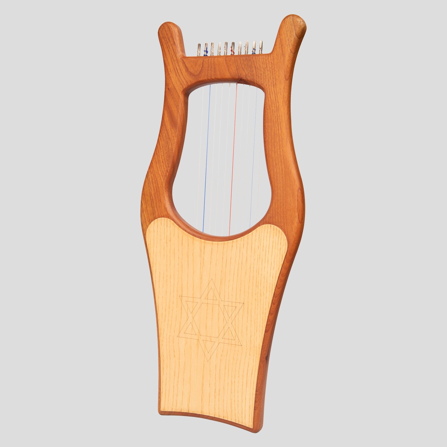 Muzikkon Large Kinnor Harp, 10 String Red Cedar