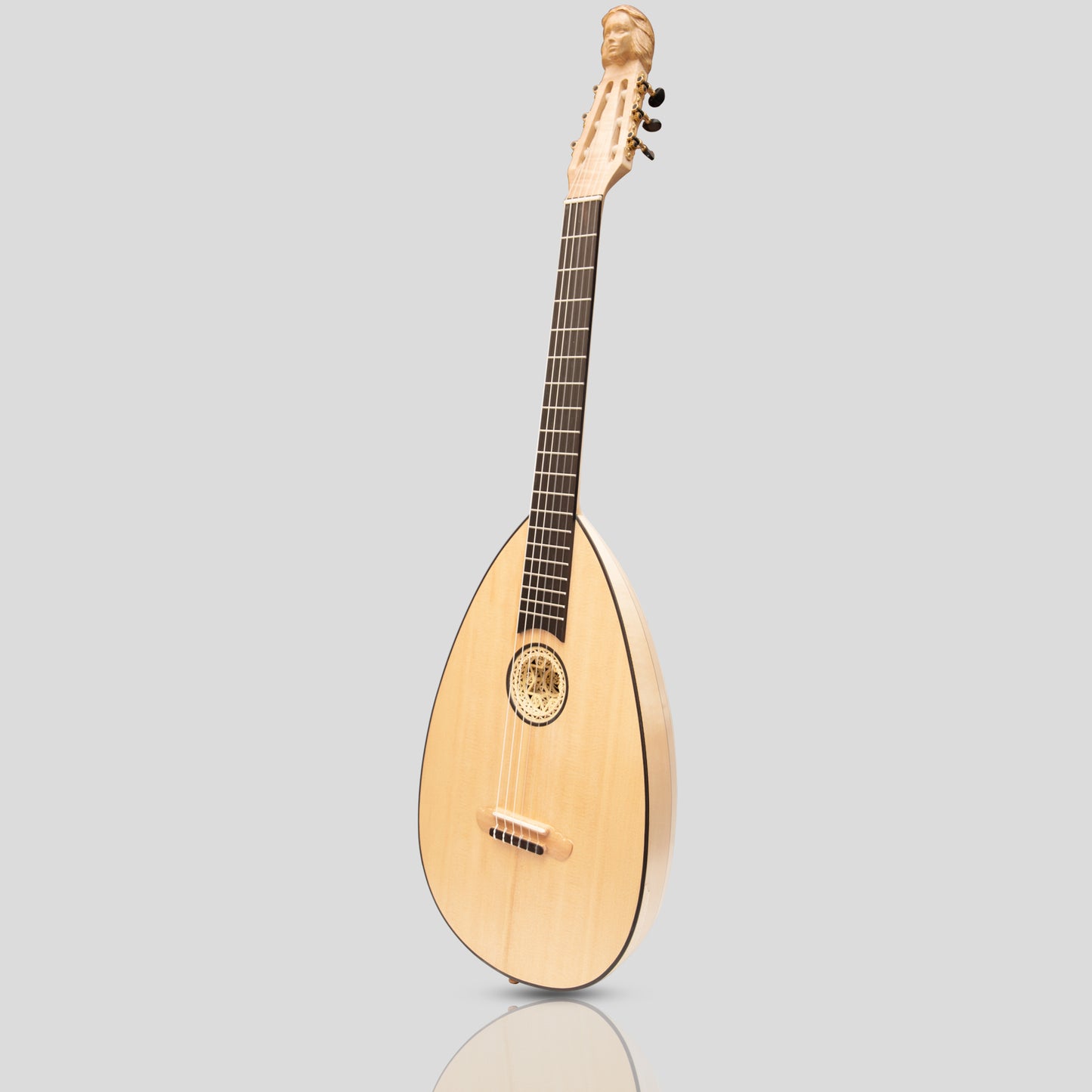 MUZIKKON LUTE GUITAR, 6 STRING MAPLE