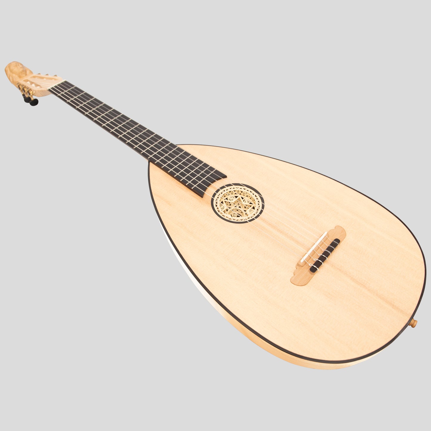 MUZIKKON LUTE GUITAR, 6 STRING MAPLE