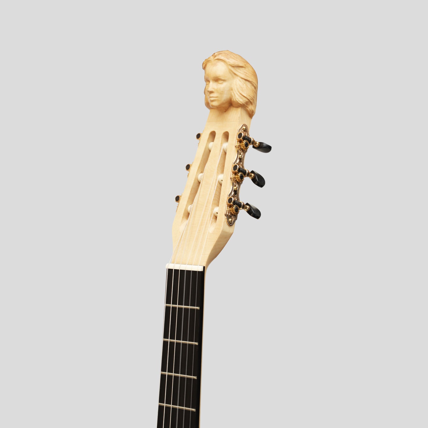 MUZIKKON LUTE GUITAR, 6 STRING WALNUT