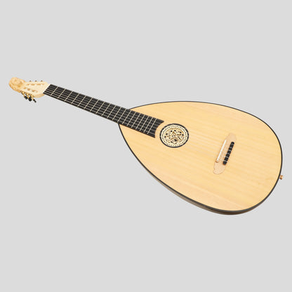 MUZIKKON LUTE GUITAR, 6 STRING WALNUT