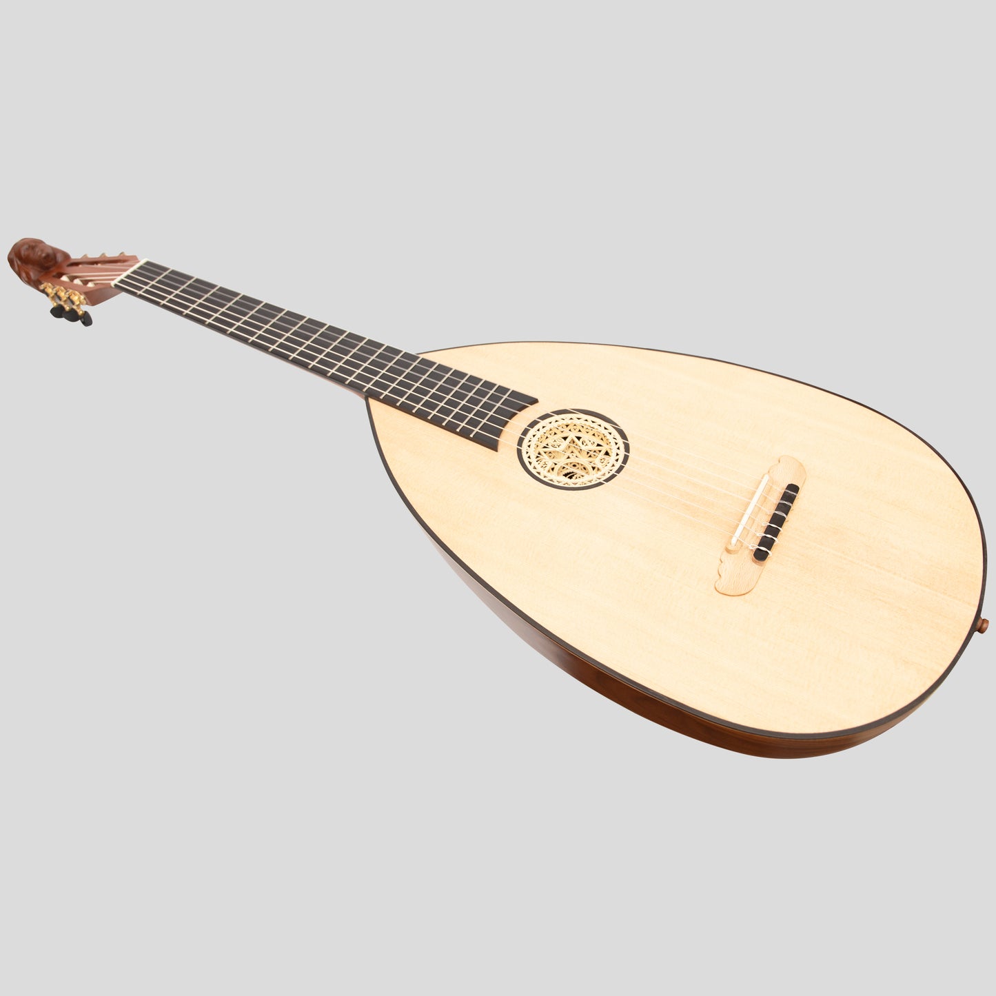 MUZIKKON LUTE GITAR, 6 STRING ROSEWOOD