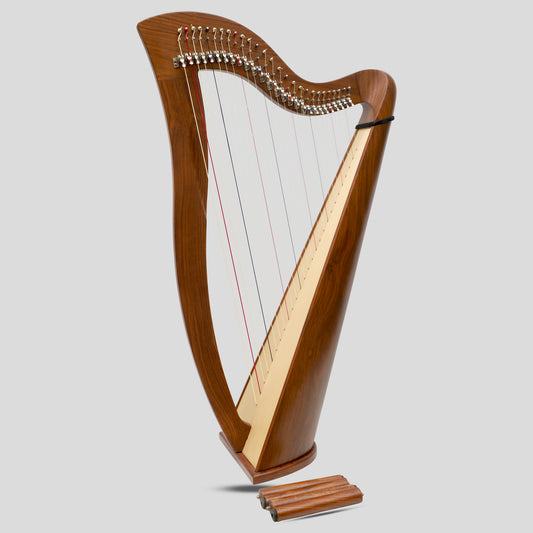 Muzikkon McHugh Harp 27 Saiten Palisander rund zurück