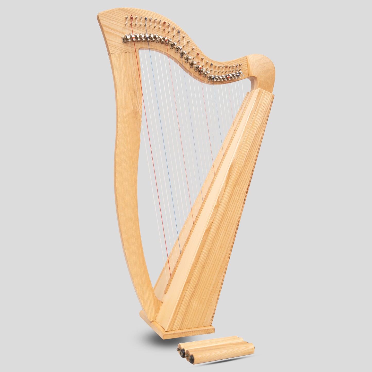 Muzikkon Mchugh Harp 27 Strings Ashwood Square Back