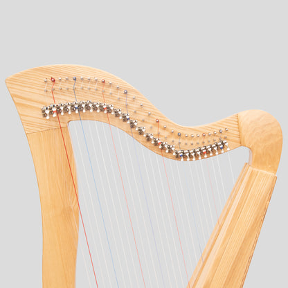 Muzikkon Mchugh Harp 27 Strings Ashwood Square Back