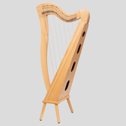 Muzikkon Mchugh Harp 27 Strings Ashwood Square Back