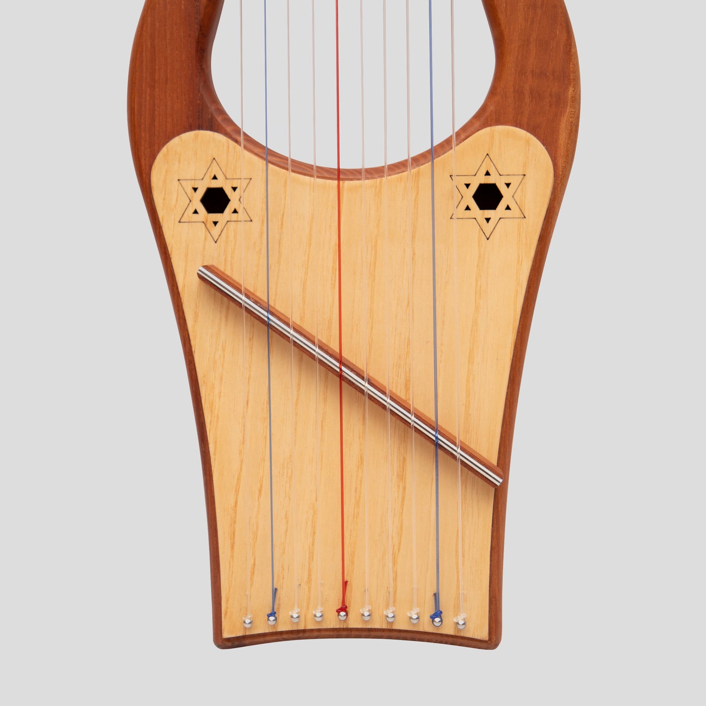 Muzikkon Mini Kinnor Arpa, 10 corde Cedro Rosso