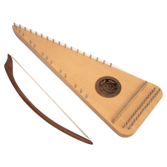 Muzikkon Round Back Bowed Psaltery Alto Lacewood