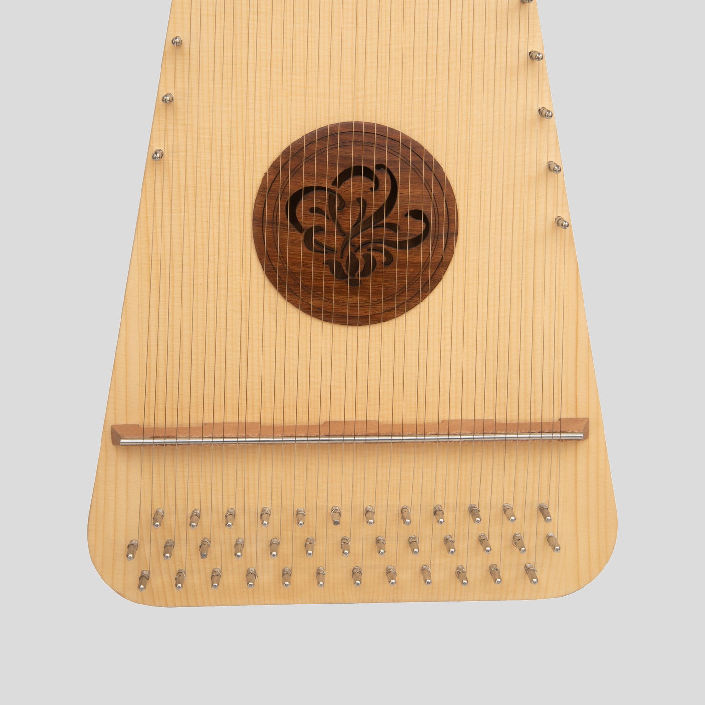 Muzikkon Round Back Bowed Psaltery Baritone Lacewood