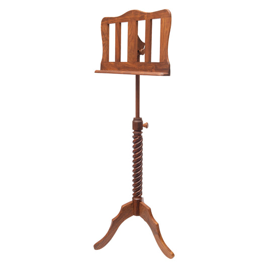 Muzikkon Single Tray Sprial Music Stand Rosewood