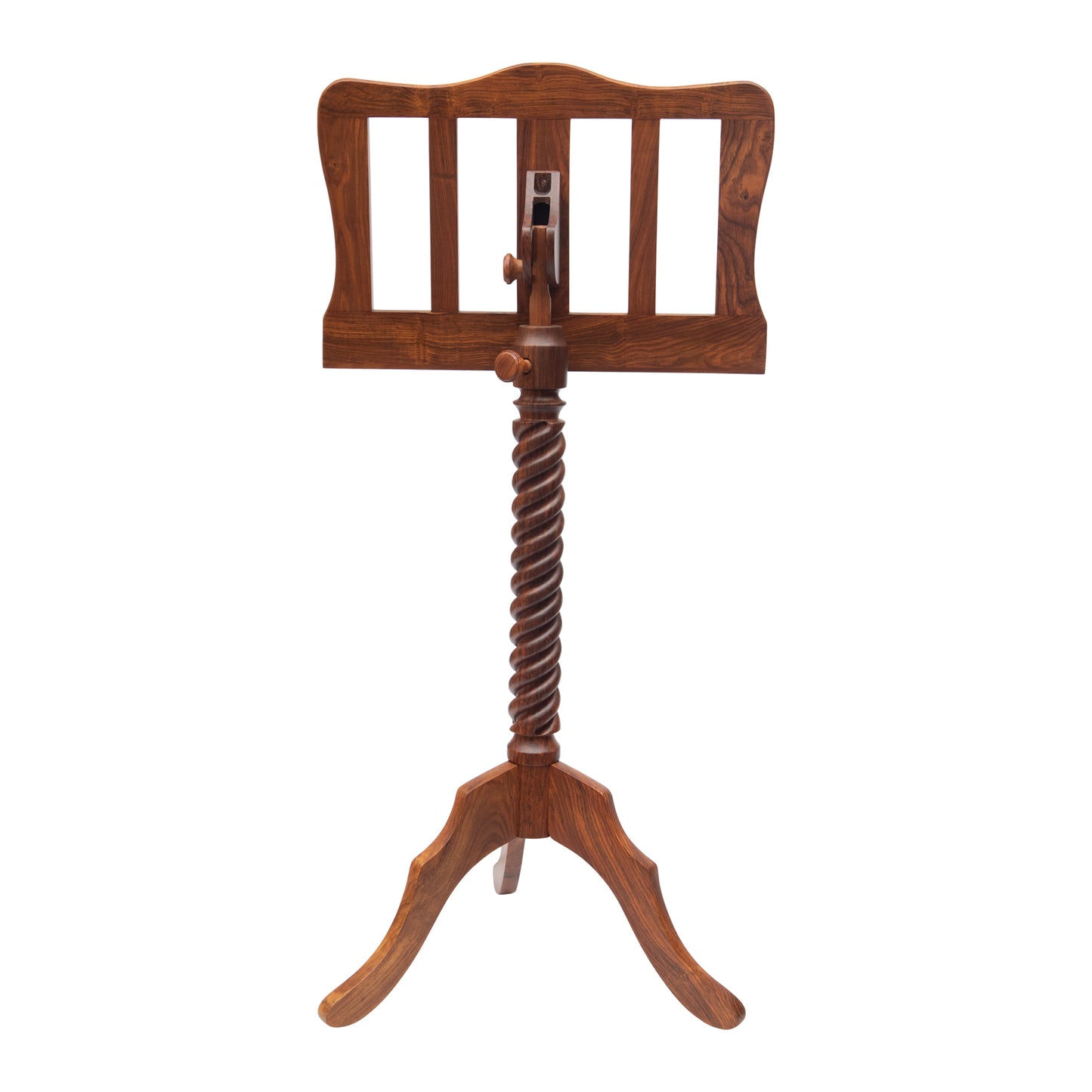 Muzikkon Single Tray Sprial Music Stand Rosewood