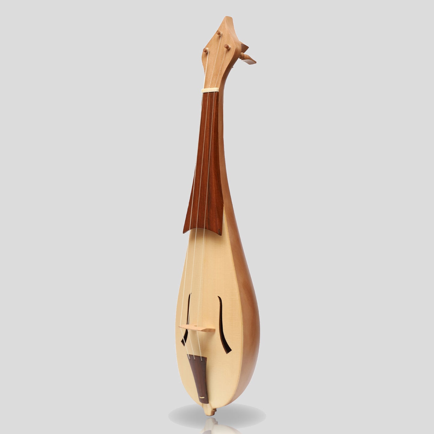 Muzikkon Tenore Rebec, 3 String Lacewood