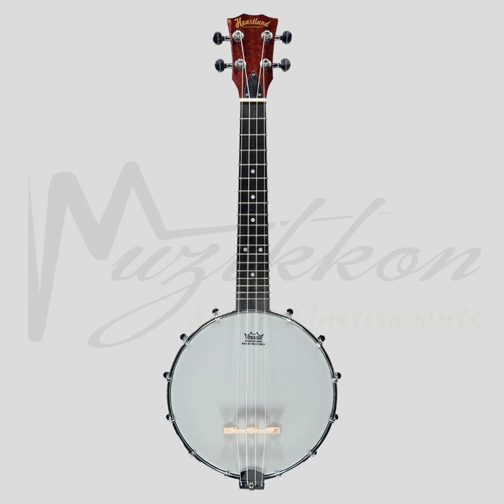 New Heartland 4 String Banjolele Banjo Ukulele 23 Inch Concert Mahogany