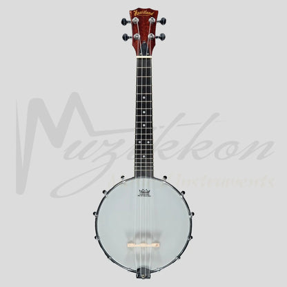 New Heartland 4 String Banjolele Banjo Ukulele 23 Inch Concert Mahogany