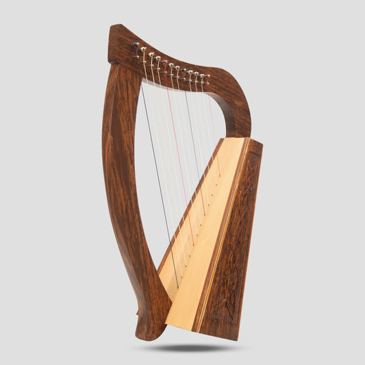 O'Carolan Arpa 12 Corde Rosewood Knotwork