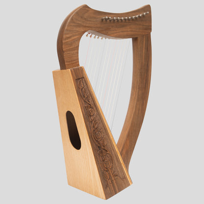 O'Carolan Harp, 12 Strings Walnut With Sharpening Levers