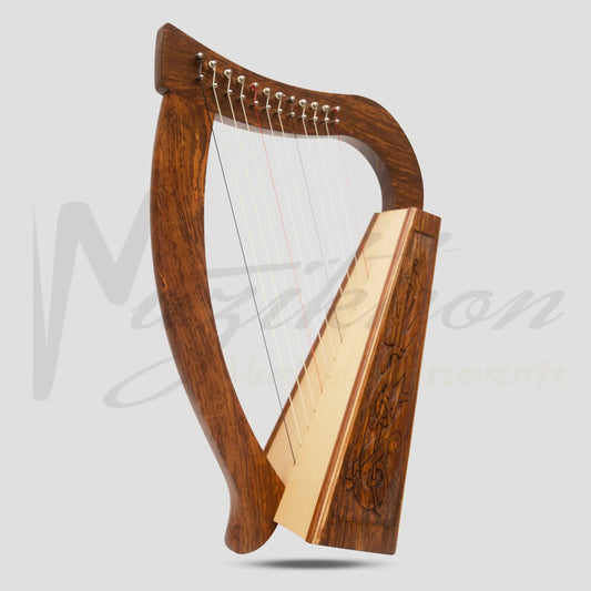 O’carolan Harp 12 String Rosewood Celtic Dragon