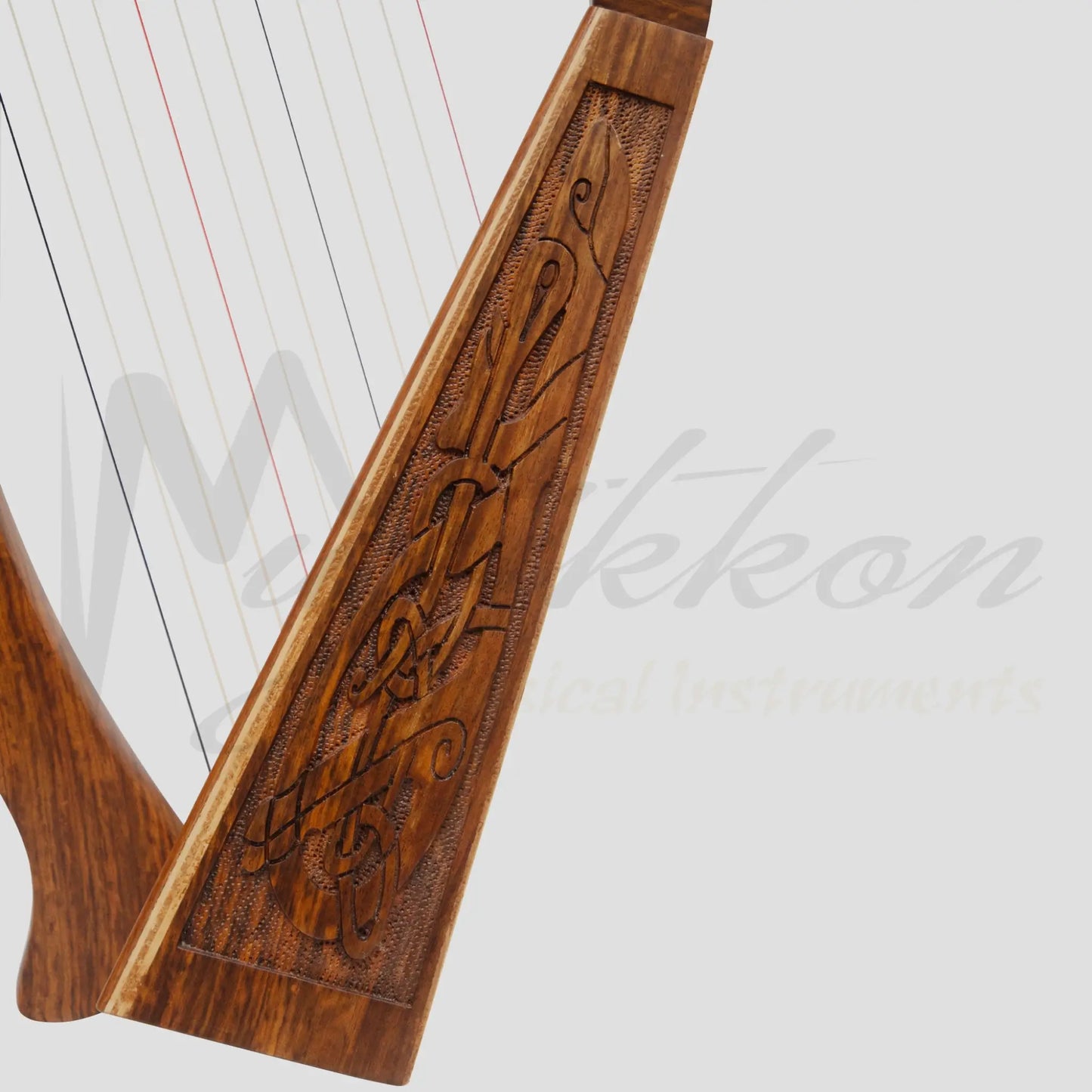 O’carolan Harp 12 String Rosewood Celtic Dragon