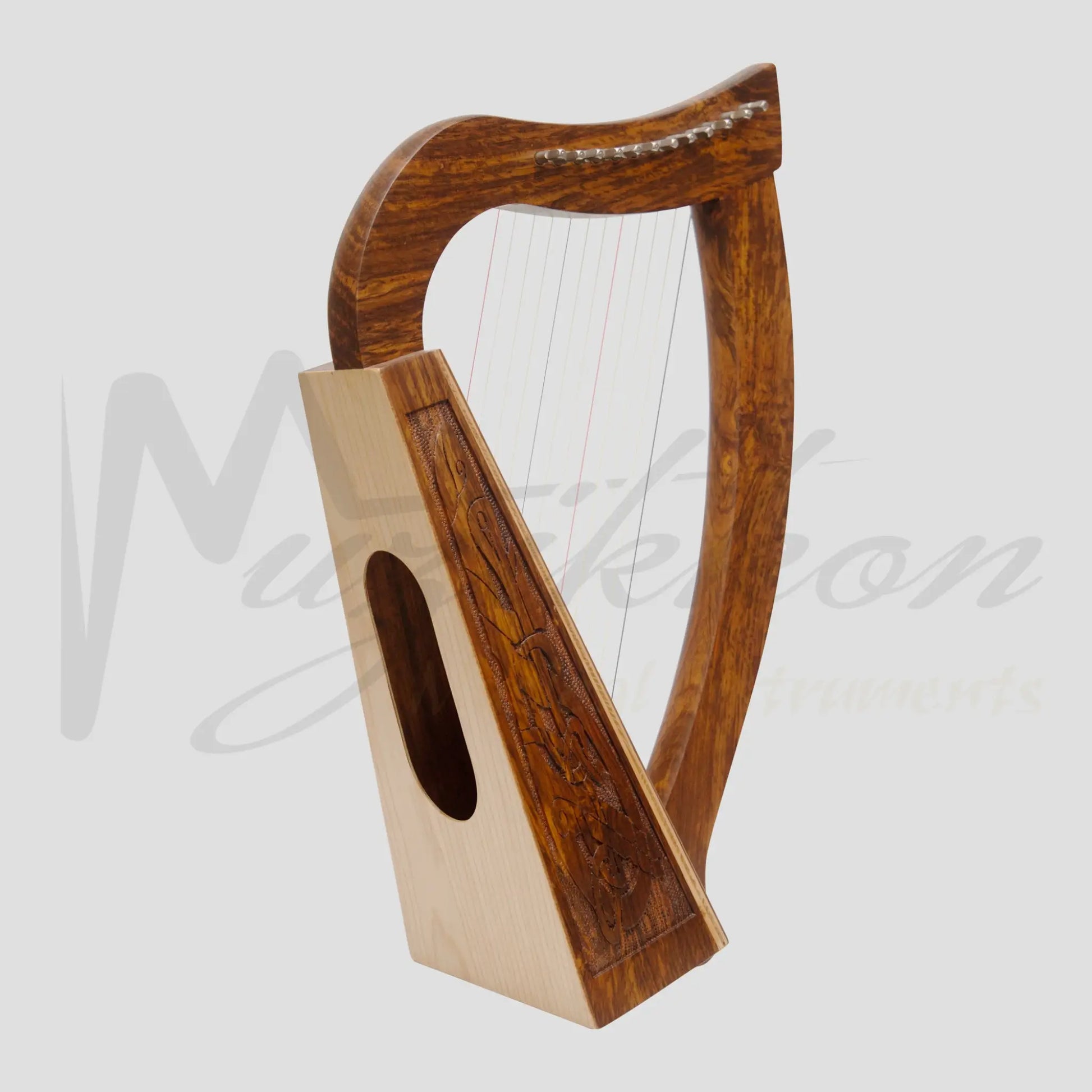 O’carolan Harp 12 String Rosewood Celtic Dragon