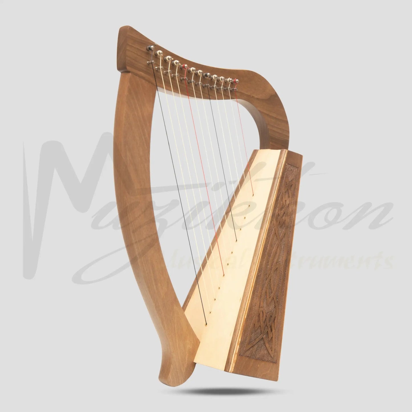 O’carolan Harp 12 String Walnut Knotwork