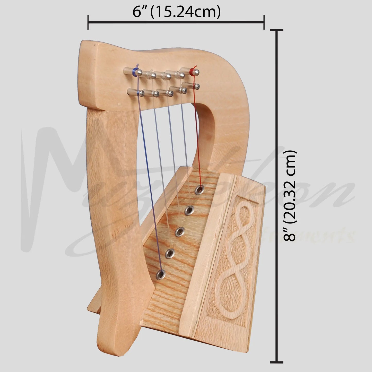 O’carolan Harp 5 String Lacewood Knotwork