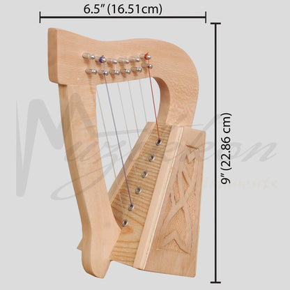 O’carolan Harp 6 String Lacewood Knotwork