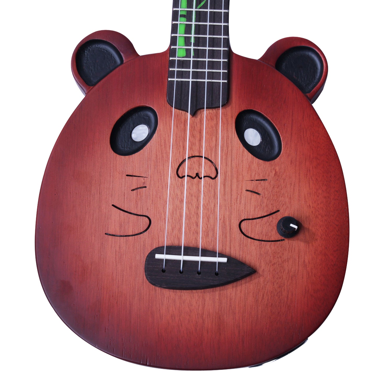 Panda Wood Elektrische Ukulele mit Tasche