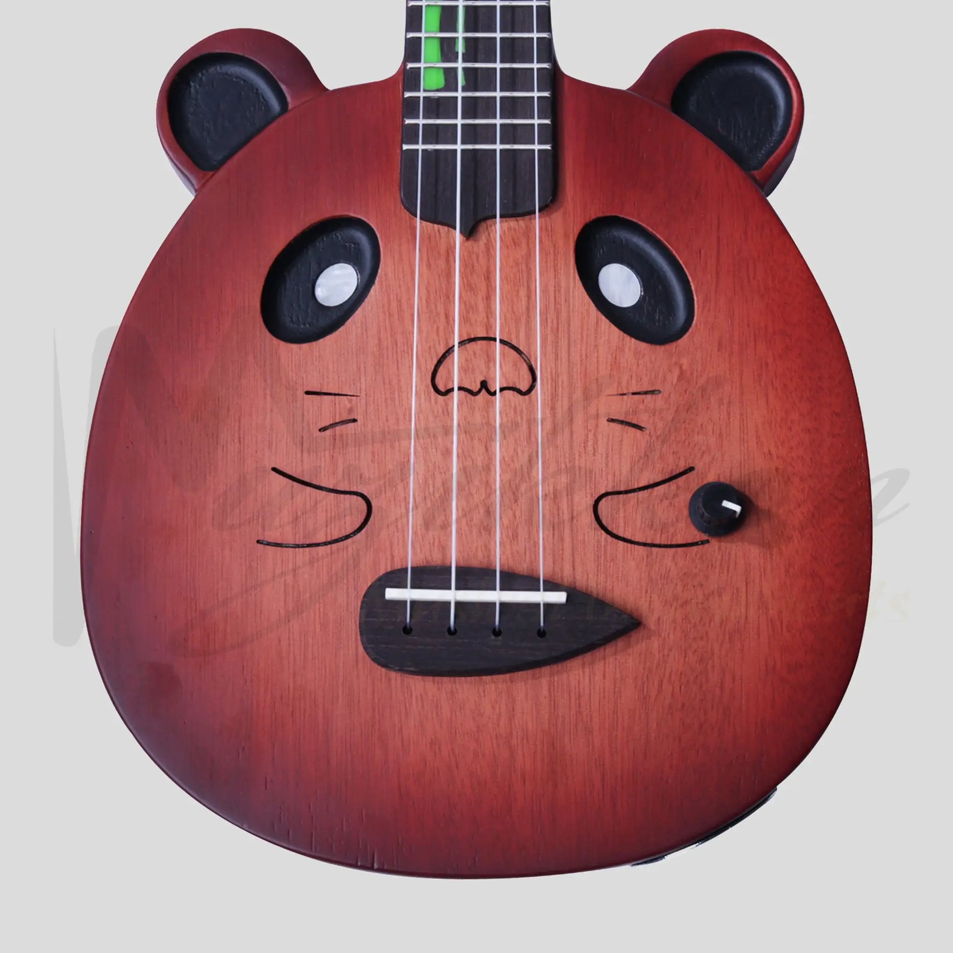 Panda Wood Electric Ukulele With Bag