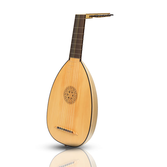 Muzikkon Renaissance Lute Deluxe, Left 8 Course Maple Muzikkon