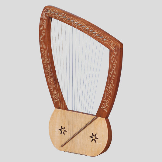 Muzikkon Lyre Harp 16 String Rosewood