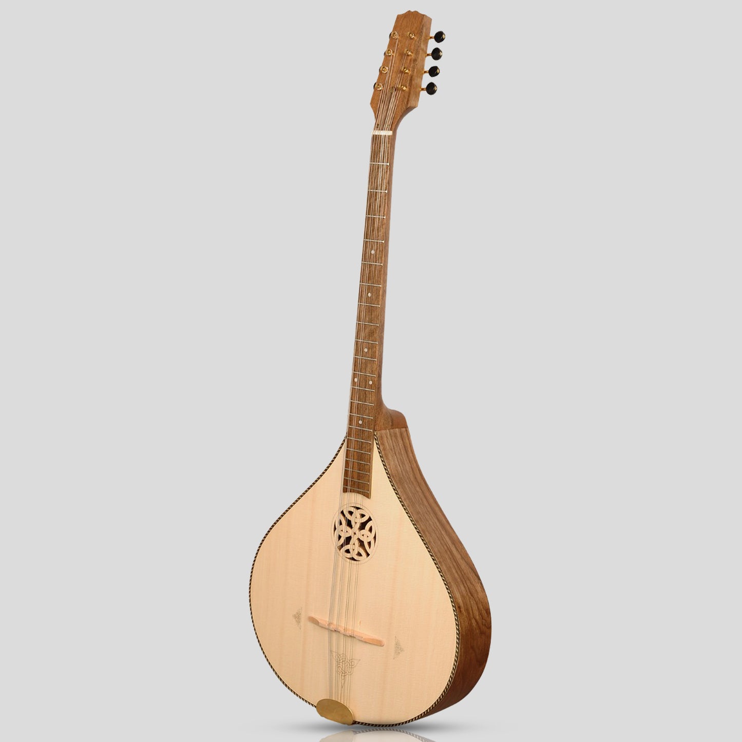 Traditionelle irische Bouzouki, 8 Saiten Nussbaum mit Fichtendecke C103 Randeinlage